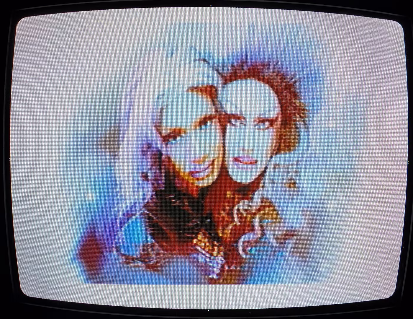 Another Divacore frame from the Sega Saturn on a CRT television